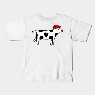 Cowboy Cow Kids T-Shirt